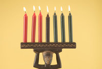 Kwanzaa Kinara. Museum of the African Diaspora graphic
