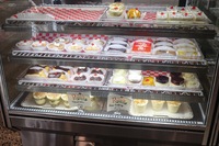 Italian bakery items such as rice pudding and tiramisu. Photo taken by Alysia Briscoe